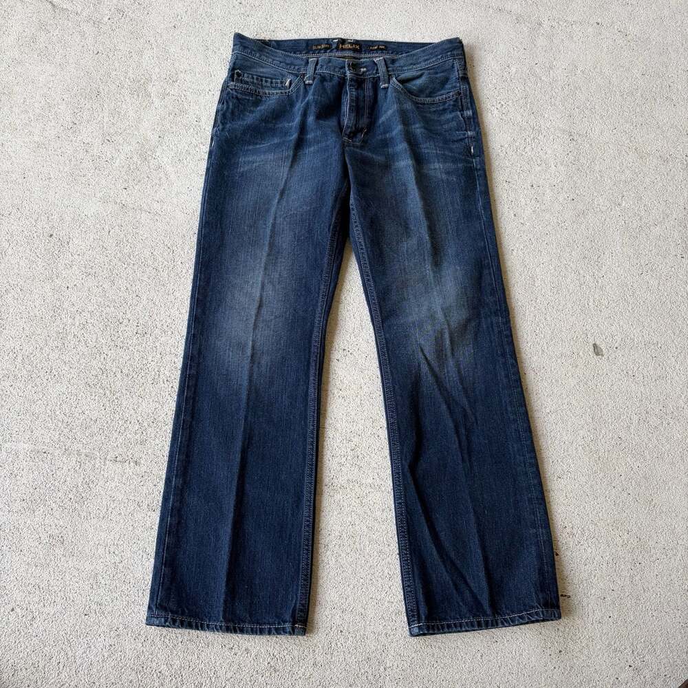 Helix Slim Bootcut Dark Wash Denim Jeans Size 32W 30L